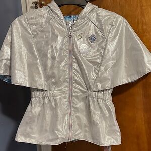 Disney Silver Hooded Cape Jacket for Kids